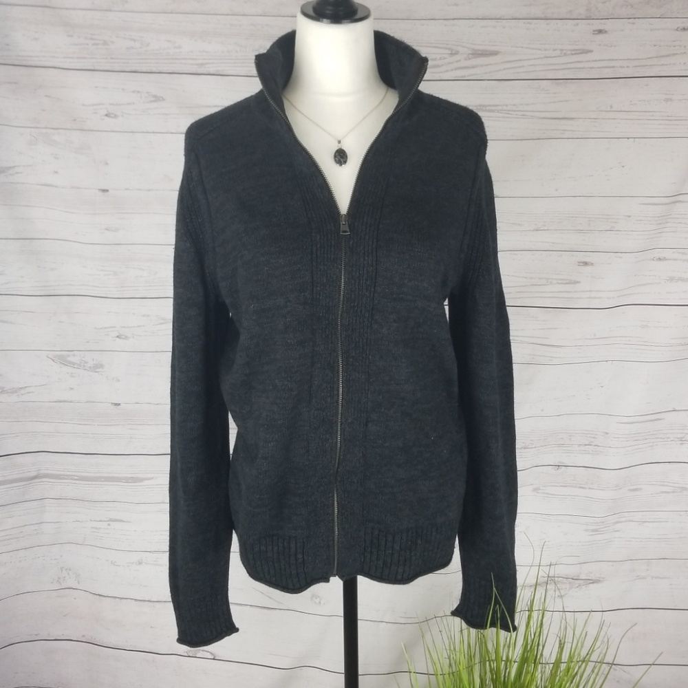 Grey zipper GAP Cardigan sweater
